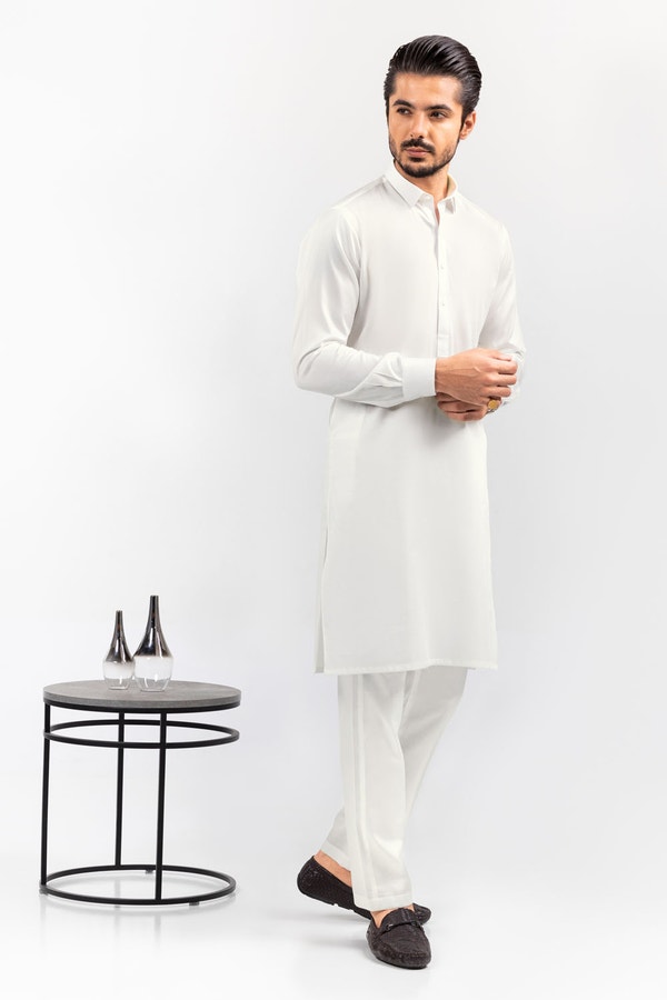 UAE -Off White Unstitched Fabric Opus Merrick