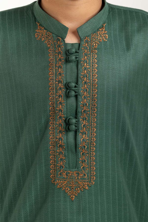 UAE -Pine Embroidered Kurta KR-KEMB22-005