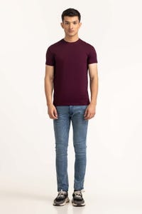 UAE -Plum Basic Tee TS-CNSJ23-196