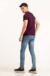 UAE -Plum Basic Tee TS-CNSJ23-196