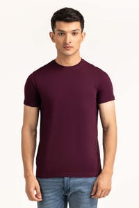 UAE -Plum Basic Tee TS-CNSJ23-196