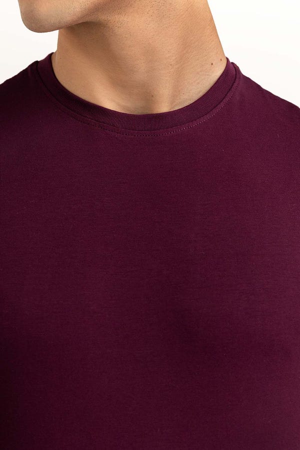 UAE -Plum Basic Tee TS-CNSJ23-196