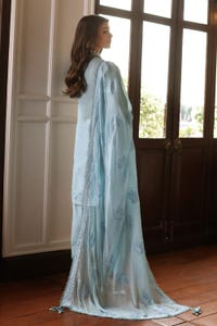 UAE -3PC Embroidered Lawn Unstitched Suit with Embroidered Chiffon Dupatta PM-42013