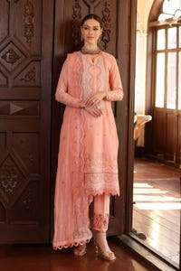 UAE -3PC Embroidered Lawn Unstitched Suit with Embroidered Chiffon Dupatta PM-42029