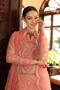 UAE -3PC Embroidered Lawn Unstitched Suit with Embroidered Chiffon Dupatta PM-42029