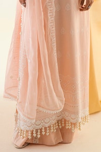 UAE -3 Piece Unstitched Schiffli Embroidered Lawn Suit with Schiffli Embroidered Chiffon Dupatta PM-52049
