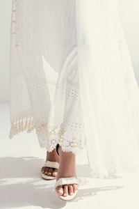 UAE -3 Piece Unstitched Schiffli Embroidered Lawn Suit with Schiffli Embroidered Chiffon Dupatta PM-52052