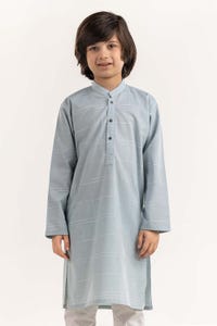 UAE -Powder Blue Basic Kurta KR-KPLN22-053
