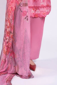 UAE -3 Piece Unstitched Printed Lawn Suit with Printed Chiffon Dupatta BM-52028
