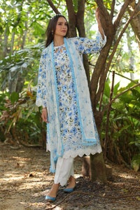 UAE -3 Piece Unstitched Embroidered Printed Lawn Suit with Printed Chiffon Dupatta PR-52010