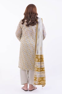 UAE -3 Piece Unstitched Printed Lawn Suit CL-52414
