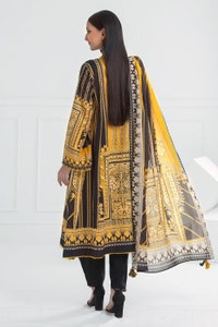 UAE -3 Piece Unstitched Printed Lawn Suit CL-52079 B