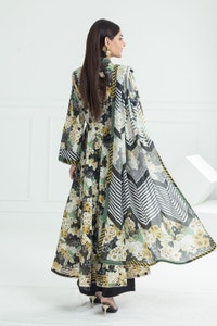 UAE -3 Piece Unstitched Printed Lawn Suit CL-52487