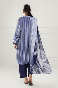 UAE -3 Piece Unstitched Printed Lawn Suit with Printed Lawn Dupatta CL-52058