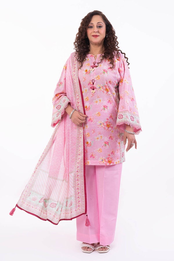 UAE -3 Piece Unstitched Printed Lawn Suit CL-52128 A