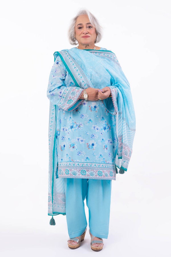 UAE -3 Piece Unstitched Printed Lawn Suit CL-52128 B