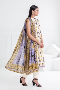 UAE -3 Piece Unstitched Printed Lawn Suit CL-52455