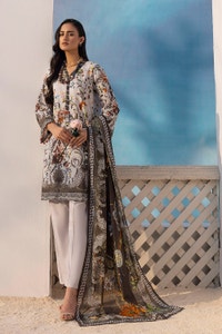 UAE -2 Piece Unstitched Printed Lawn Suit TL-52108