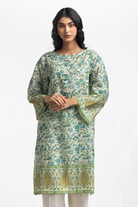 UAE-Printed Lawn Shirt IUSTK-480