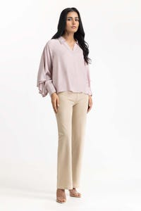 UAE -Purple Blended Casual Shirt 231-217-056