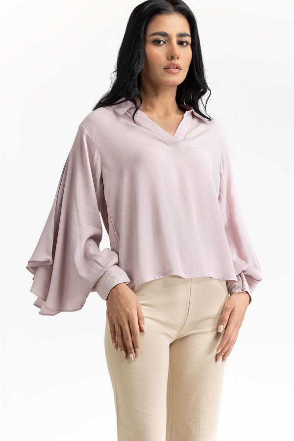 UAE -Purple Blended Casual Shirt 231-217-056