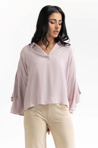 UAE -Purple Blended Casual Shirt 231-217-056
