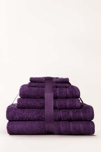 UAE -Purple Combed Towel 6 Pc Set