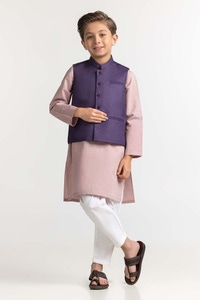 UAE -Purple Styling Waist Coat KWC-PD23-012