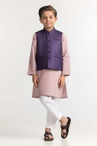 UAE -Purple Styling Waist Coat KWC-PD23-012