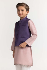 UAE -Purple Styling Waist Coat KWC-PD23-012