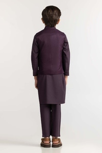 UAE -Purple Styling Waist Coat KWC-PD23-016