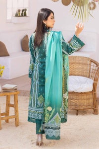 UAE -3PC Embroidered Lawn Printed Unstitched Suit CL-32389