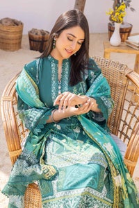 UAE -3PC Embroidered Lawn Printed Unstitched Suit CL-32389