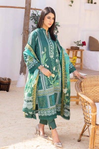UAE -3PC Embroidered Lawn Printed Unstitched Suit CL-32389