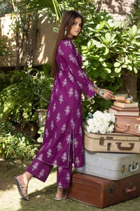 UAE -2PC Lawn Silver Printed Unstitched Suit TL-32049