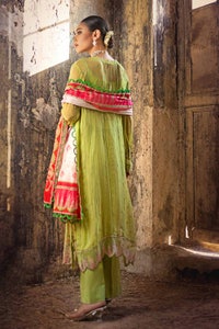 UAE -3PC Embroidered Chiffon Unstitched Suit with Digital Printed Paper Cotton Dupatta FE-32032
