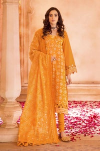 UAE -3PC Embroidered Chunri Lawn Unstitched Suit CL-32161