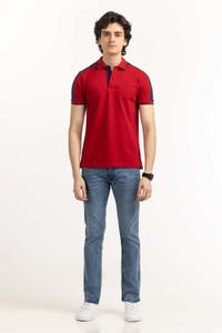 UAE -Red Basic Polo PS-FPK23-021
