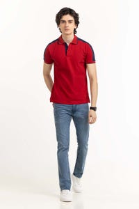 UAE -Red Basic Polo PS-FPK23-021