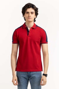 UAE -Red Basic Polo PS-FPK23-021