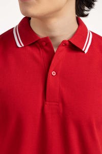 UAE -Red Basic Polo PS-FPK23-077