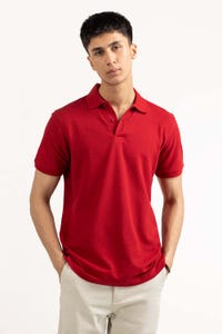 UAE -Red Basic Polo PS-SIGPK23-232
