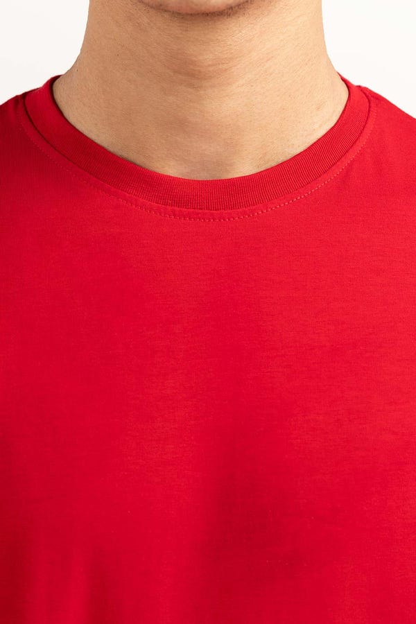 UAE -Red Basic Tee TS-CNSJ23-203