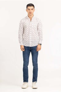 UAE -Red Black Printed Casual Shirt CS-PRT22-008
