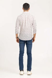 UAE -Red Black Printed Casual Shirt CS-PRT22-008