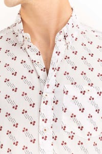 UAE -Red Black Printed Casual Shirt CS-PRT22-008