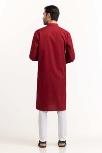 UAE -Red Embroidered Kurta KR-EMB24-001