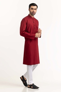 UAE -Red Embroidered Kurta KR-EMB24-001