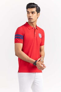 UAE -Red Fashion Polo PS-FPK22-029