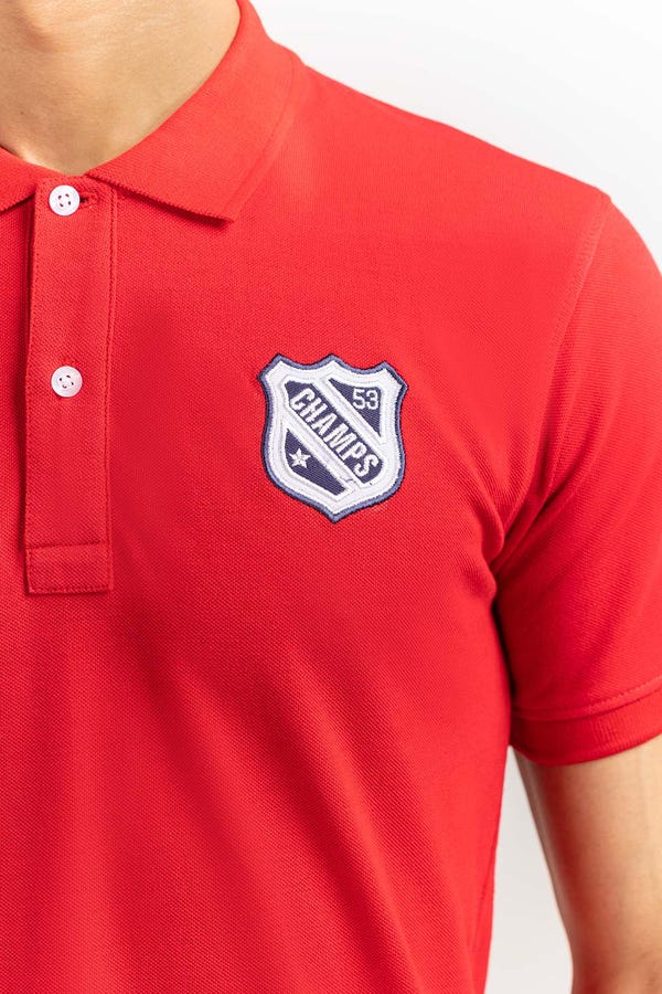 UAE -Red Fashion Polo PS-FPK22-029